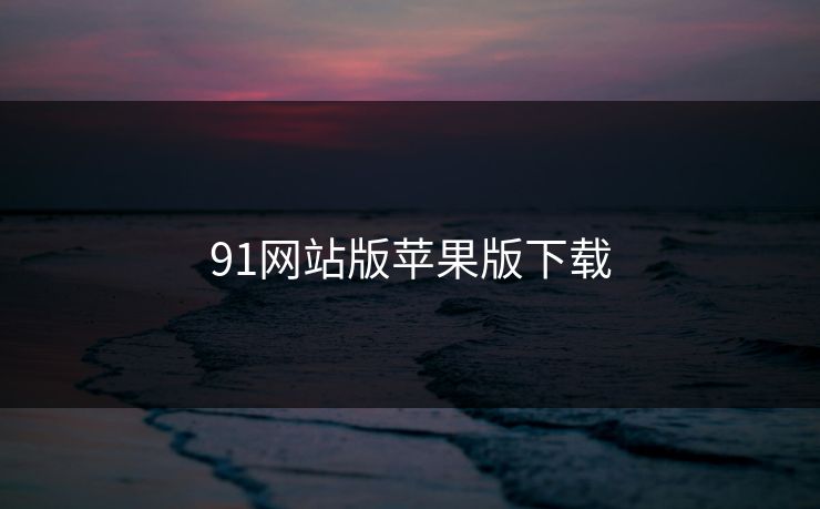 91网站版苹果版下载