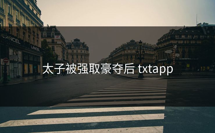 太子被强取豪夺后 txtapp 太子被强取豪夺后 txtapp