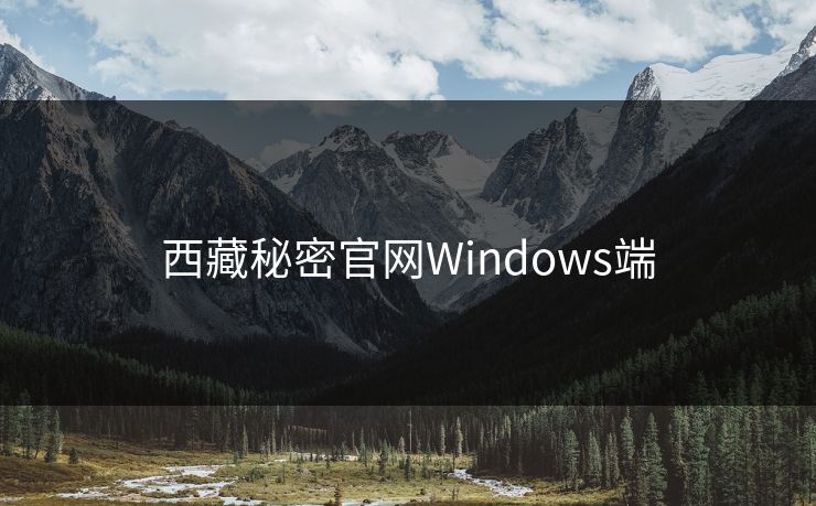 西藏秘密官网Windows端